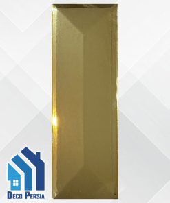 کاشی خاک‌سفید جگوار 30x10 کالکشن ملودی کوتینگ طلایی براق