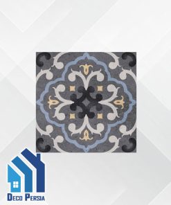 کاشی خاک‌سفید جگوار 15x15 کالکشن سیپریانو طوسی تیره دکور (B) مات