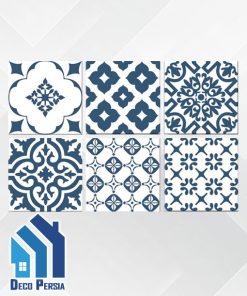کاشی خاک‌سفید جگوار 15x15 کالکشن برلین سرمه ای دکور مات