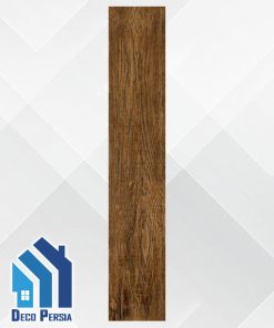 کاشی خاک‌سفید فخار 120x20 طرح پارکت کالکشن دیوایا قهوه ای تیره مات