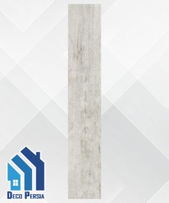 کاشی خاک‌سفید فخار 120x20 طرح پارکت کالکشن کارن طوسی مات