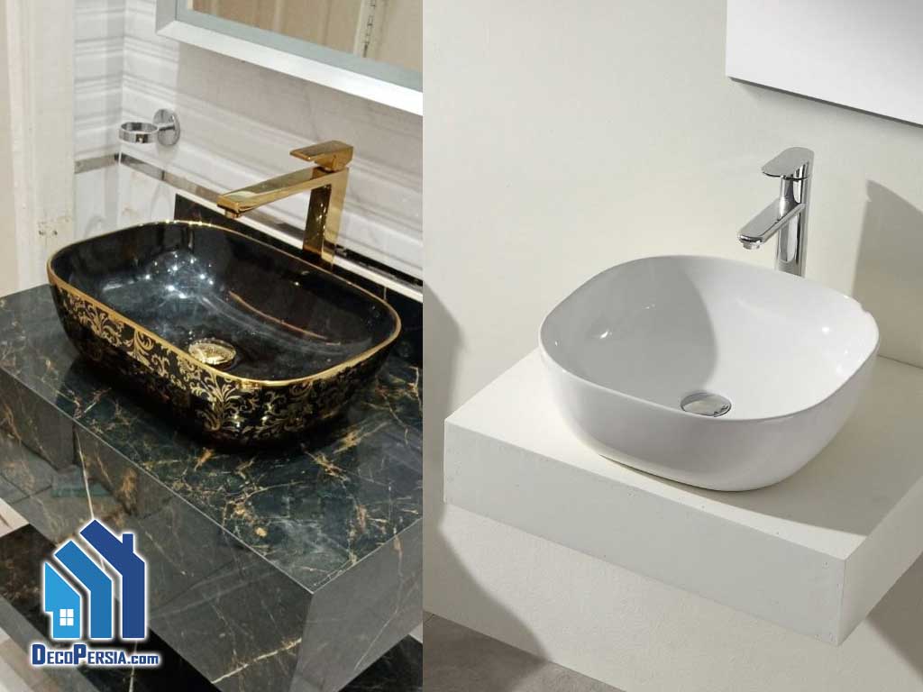 تفاوت روشویی سرامیکی و روشویی سنگی