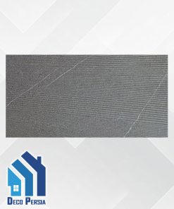 کاشی خاک‌سفید فخار 60x120 طرح سامانا طوسی تیره دکور مات