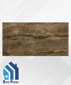 کاشی خاک‌سفید فخار 60x120 طرح ربکا نسکافه تیره شوگر افکت