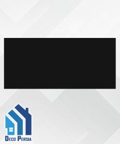 کاشی خاک‌سفید فخار 60x120 طرح مونوکالر  مشکی مات