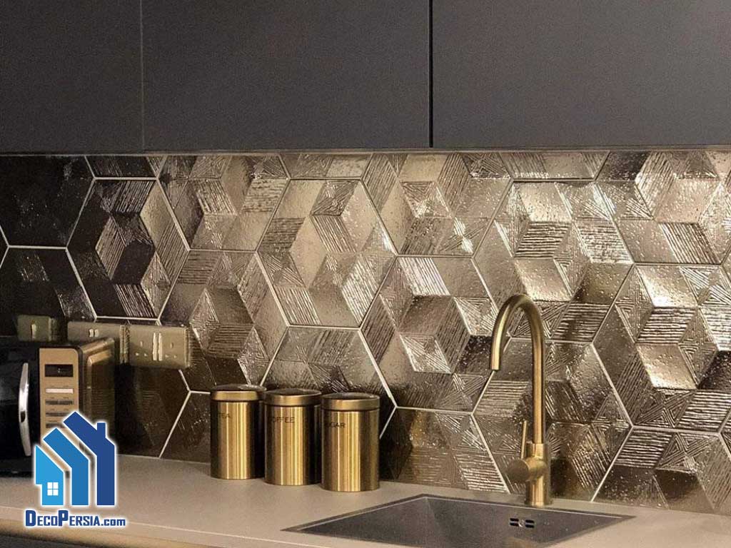 کاشی بین‌کابینی چسبی